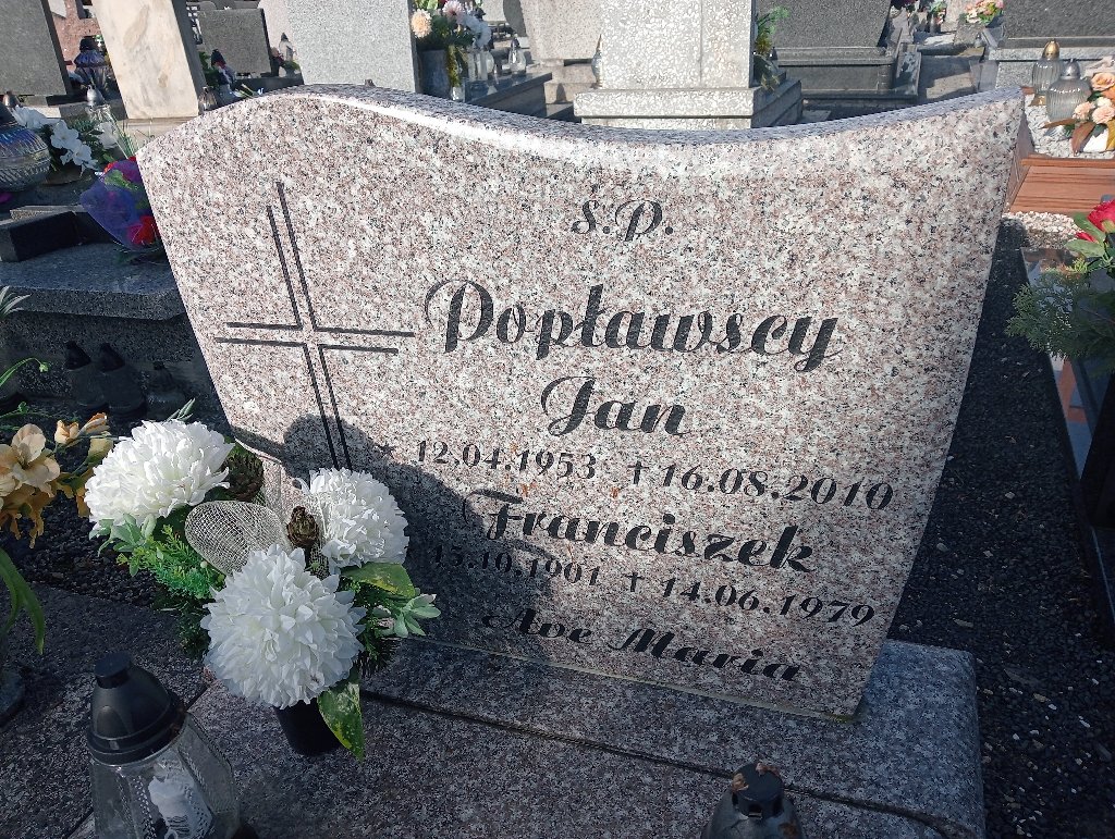 Jan Popławski 1953 Olszyna - Grobonet - Wyszukiwarka osób pochowanych