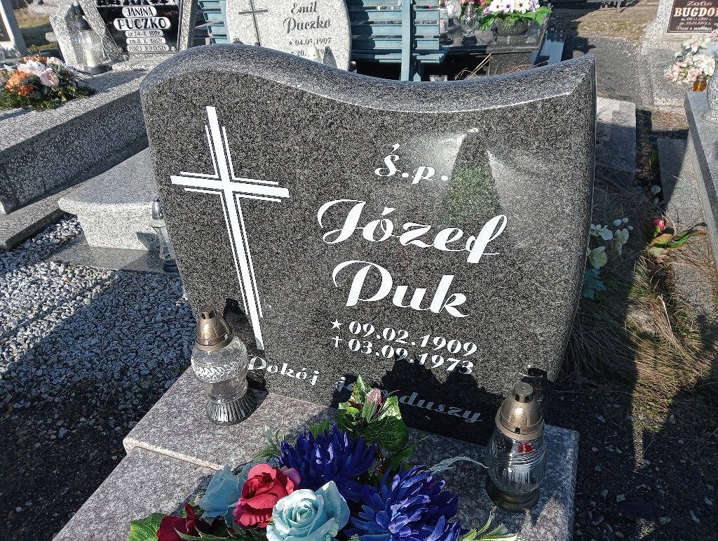 Józef Puk 1909 Olszyna - Grobonet - Wyszukiwarka osób pochowanych