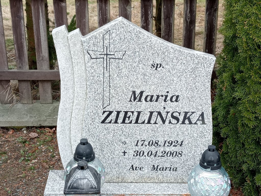 Maria Zielińska 1924 Olszyna - Grobonet - Wyszukiwarka osób pochowanych